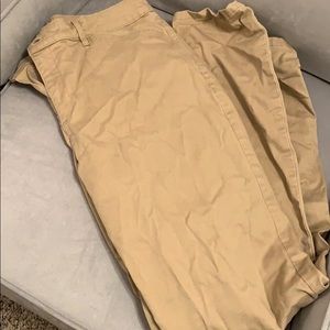 Khaki straight leg pants size 12